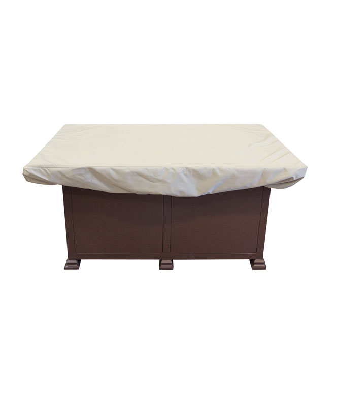 Large Rectangle Fire Pit/Table/Ottoman Cover by Treasure Garden