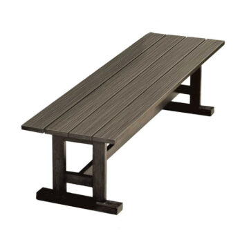 Whitecraft Augusta Aluminum Woodlands Dining Bench by Woodard