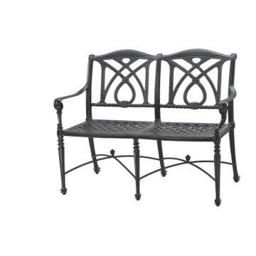 Grand Terrace Cast Aluminum Bench by Gensun
