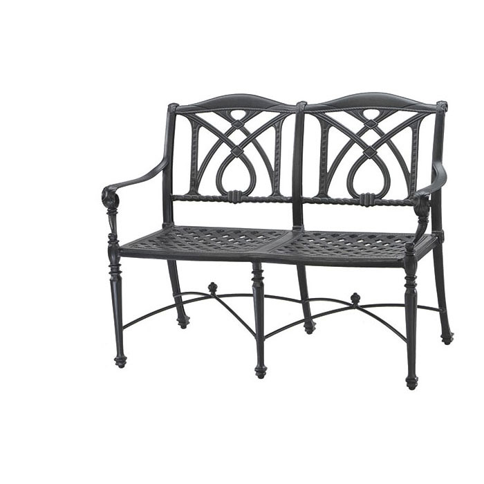 Grand Terrace Cast Aluminum Bench by Gensun