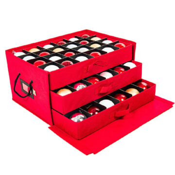Three Drawer Ornament Box [72 Ornaments]