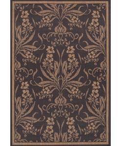 Garden Cottage Outdoor Rug in Black