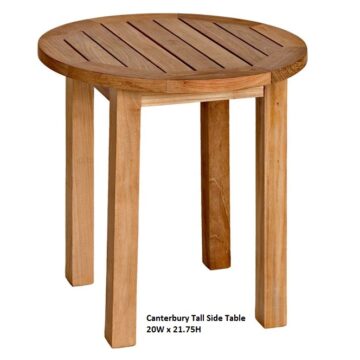 Canterbury 20" Tall Side Table by Three Birds Casual