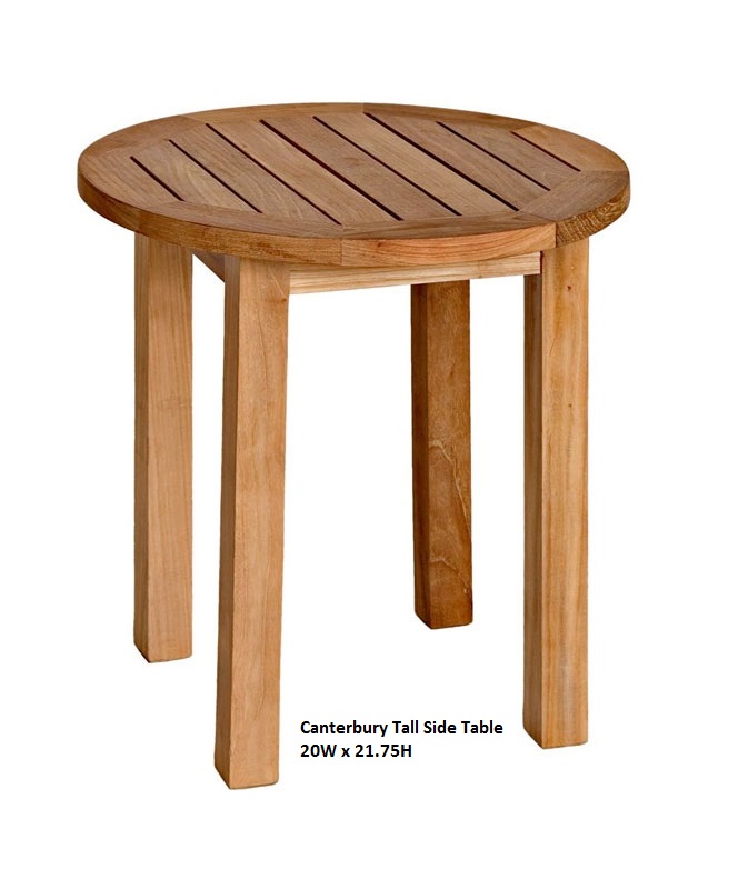 Canterbury 20" Tall Side Table by Three Birds Casual