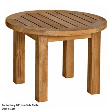 Canterbury 20" Low Side Table by Three Birds Casual