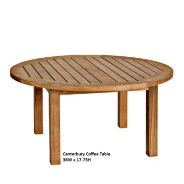 Canterbury 36" Coffee Table by Three Birds Casual