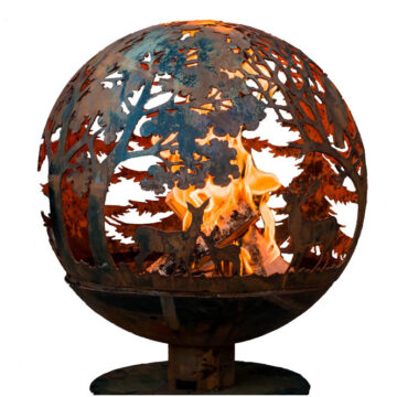 Fancy Flames Fire Globe by Esschert Design USA