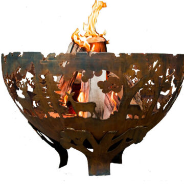 Fancy Flames Wildlife Fire Bowl XL by Esschert Design USA
