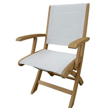Riviera Folding Arm Chair by Three Birds Casual