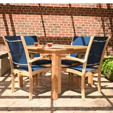 Riviera Stacking Arm Chair by Three Birds Casual