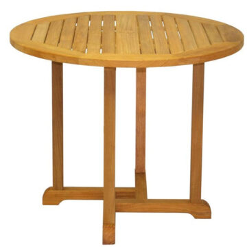 Teak Oxford 42 inch Round Bar Table by Three Birds Casual