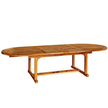 Chelsea Oval Extension Table 80-115 in.by Three Birds Casual