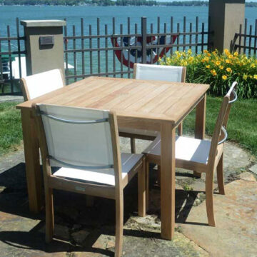 Riviera 5PC Teak Dining by Three Birds Casual