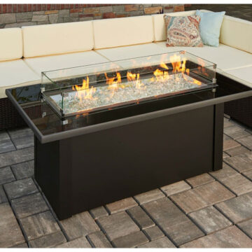 Monte Carlo Linear Gas Fire Pit Table Outdoor Great Room