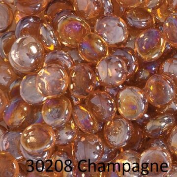 Champagne Glass Fire Beads for Round/Square and Rectangular Burners by Woodard