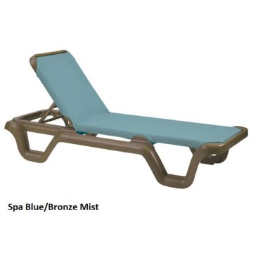 Marina Adjustable Chaise Lounge by Grosfillex