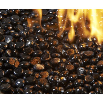 Tempered Fire Glass Gems -Onyx