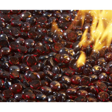 Tempered Fire Glass Gems -Ruby