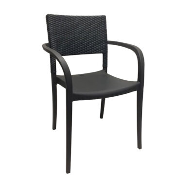 Java Wicker Arm Chair by Grosfillex