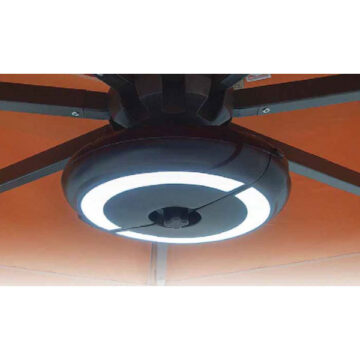 Halo Umbrella Light-Black by Treasure Garden