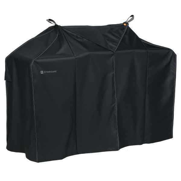 58" Storigami Easy Fold BBQ Grill Cover, Charcoal Black, Medium