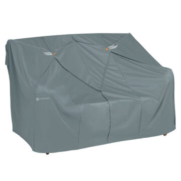 58 Inch Easy Fold Loveseat Sofa Cover, Monument Grey