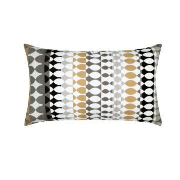 Modern Oval Lumbar Pillow by Elaine Smith