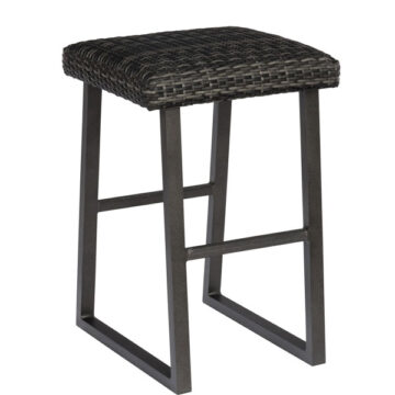Canaveral Wicker Harper Backless Bar Stool by Woodard