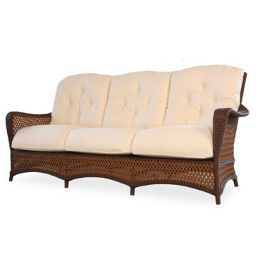 Grand Traverse Wicker Sofa by Lloyd Flanders