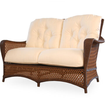 Grand Traverse Wicker Loveseat by Lloyd Flanders