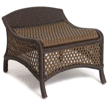 Grand Traverse Wicker Ottoman by Lloyd Flanders