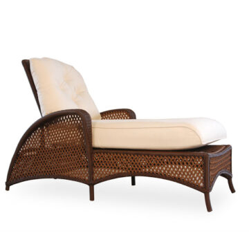 Grand Traverse Wicker Chaise Lounge by Lloyd Flanders