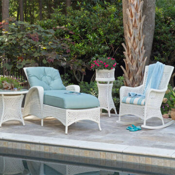 Grand Traverse Wicker 3 PC Lounge Set by Lloyd Flanders