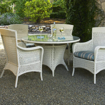 Grand Traverse Wicker 5 PC Dining Set by Lloyd Flanders