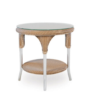 Dining & Accessory Wicker 24" End Table by Lloyd Flanders