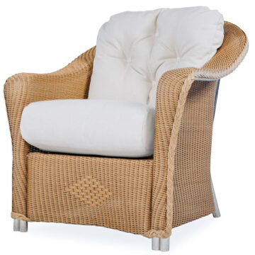 Reflections Wicker Lounge Chair by Lloyd Flanders