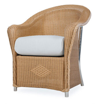 Reflections Wicker Dining Arm Chair by Lloyd Flanders