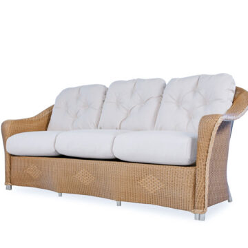 Reflections Wicker Sofa by Lloyd Flanders