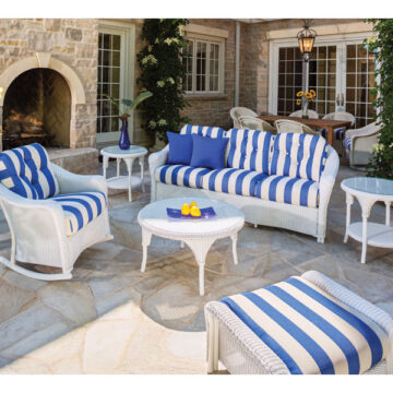 Reflections Wicker Lounge Set by Lloyd Flanders