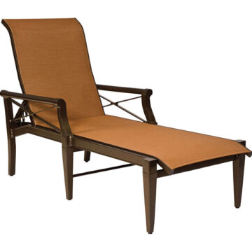 Andover Sling Aluminum Chaise Lounge by Woodard