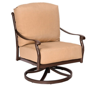 Casa Cast Aluminum Swivel Lounge by Woodard