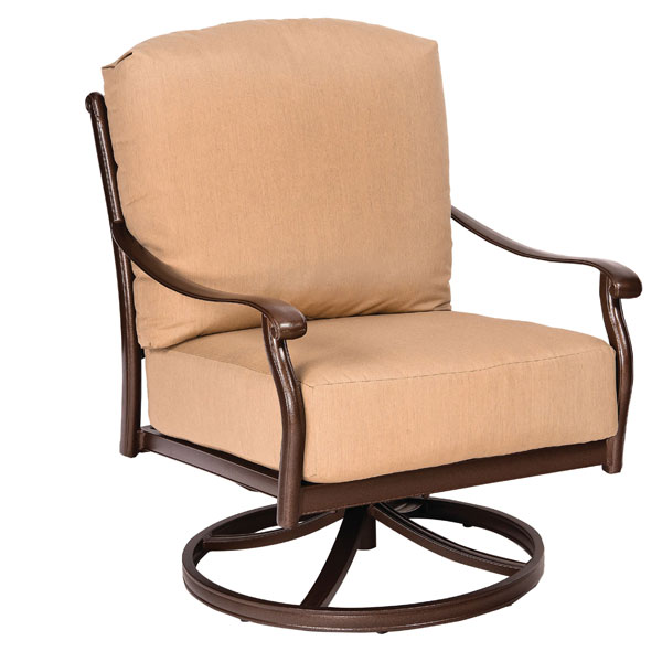Casa Cast Aluminum Swivel Lounge by Woodard