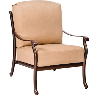Casa Cast Aluminum Lounge by Woodard