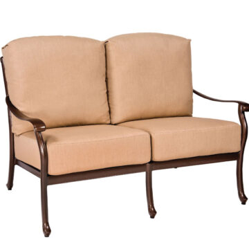 Casa Cast Aluminum Loveseat by Woodard