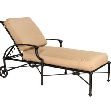 Delphi Cast Aluminum Adjustable Chaise Lounge by Woodard