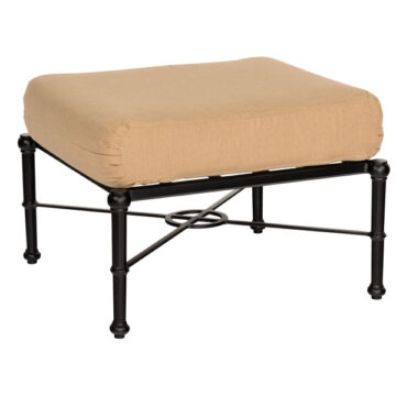 Delphi Cast Aluminum Ottoman by Woodard