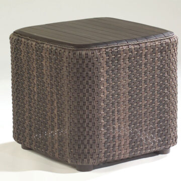 Whitecraft Aruba Wicker 24 Square Teak Top End Table
