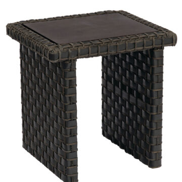 Cooper Wicker End Table by Woodard