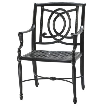 Bel Air Cast Aluminum Dining Arm Chair by Gensun