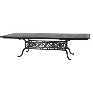 Grand Terrace Cast Aluminum 44 x 71/114" Extension Dining Table by Gensun